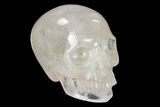 Realistic, Polished Brazilian Quartz Crystal Skull #151084-1